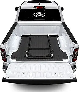BedSlide No-Drill Truck Bed Brackets, for Truck Bed Organizer, Fits 2024 Ford Ranger, 5' Truck Bed, Black