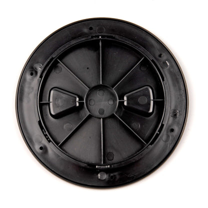 T-H MARINE DPSLP-4-1-DP T-H Marine Low Profile Twist-Out Deck Plate - 4 in Black - Quick Access Screw-Out Hatch Cover with Textured Lid - Watertight O-Ring Gasket - Hidden Fasteners - Smooth Overlap Frame
