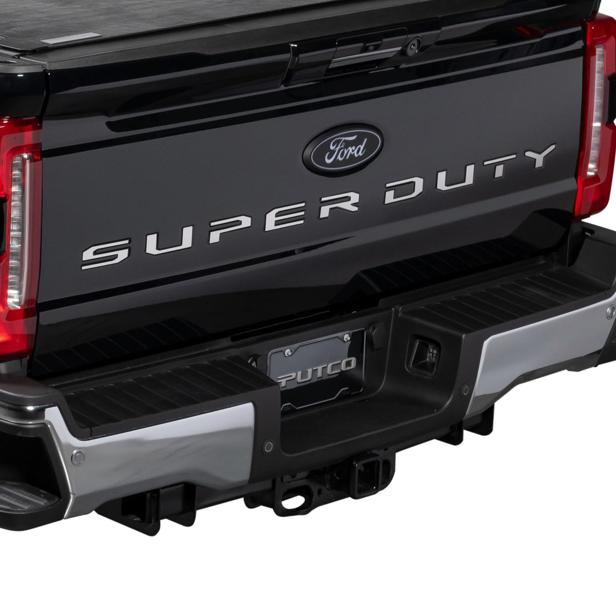 Putco 55561FD Putco Ford Super Duty Tailgate Lettering Kit - Stainless Steel - Cut Lettering - Fits Ford F250, F350, F450 2023-2027