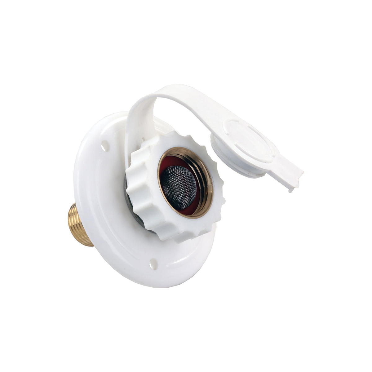 JR PRODUCTS 62145 JR Products 62145 Plastic City Water Flange - 12" MPT x 3/4" , White
