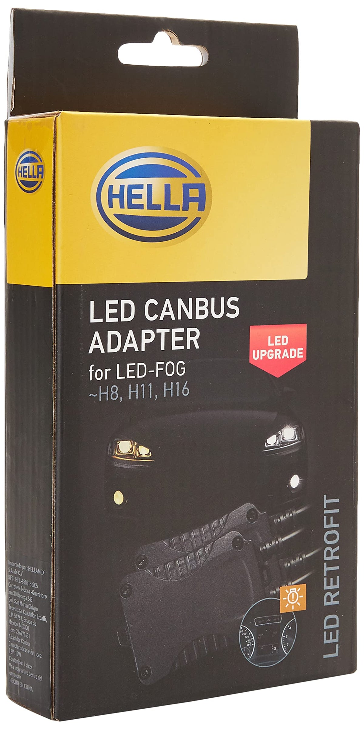 Hella 226971631 FOG-LED H11/H8/H16 CANBUS 12V 10W