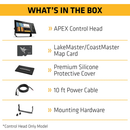 HUMMINBIRD 411500-1VXCHO Humminbird APEX 16 VX CHO GPS Fish Finder with LakeMaster and CoastMaster VX Maps and MEGA Side Imaging+ (Control Head Only)