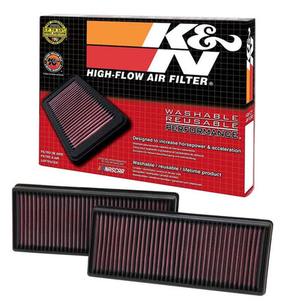 K&N FILTER 33-2474 K&N High-Flow Original Lifetime Engine Air Filter: Increase Power: Premium, Washable: Compatible with 2011-2019 Merecedes Benz: (See Product Description for Select Models), 33-2474