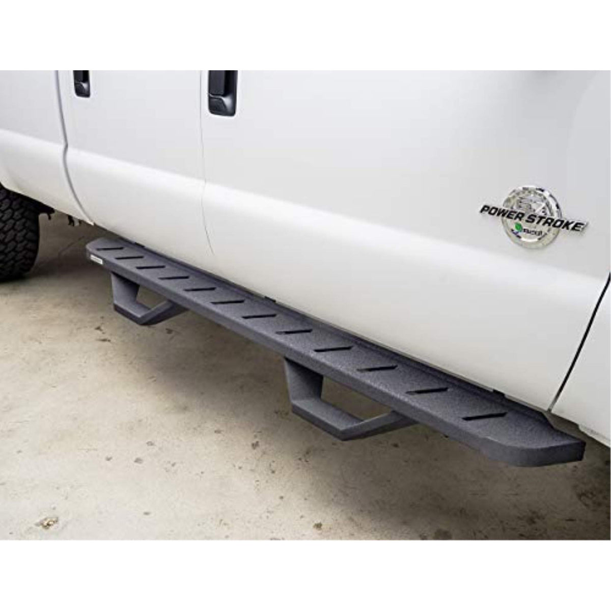 GO RHINO 6303688020PC RealTruck RB10 Running Board, Brackets, 1 Pair Drop Steps | Galvanized Steel, Textured Black | 6303688020PC | Fits 2019-2026 Ford Ranger Crew Cab Pickup