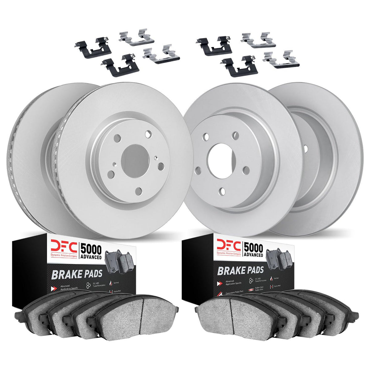 Dynamic Friction 4514-45043 DFC Front Rear Brake Kit