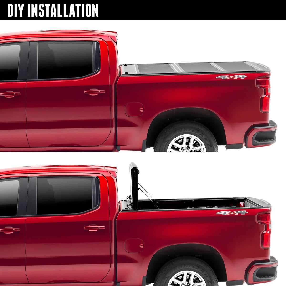 RealTruck AX12002 RealTruck UnderCover ArmorFlex Hard Folding Truck Bed Tonneau Cover – AX12002 – Fits 2015 - 2022 Chevy/GMC Colorado/Canyon 5' 3" Bed (62.7")