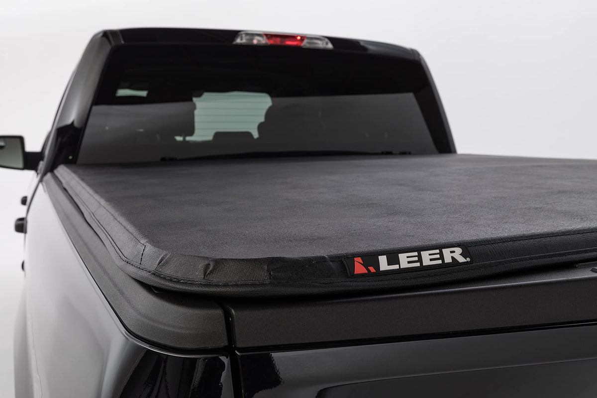 LEER 630320 LEER Latitude | Fits 2020 GM Chevy Silverado/GMC Sierra Heavy Duty with 6.9 FT Bed | Easy Install, Soft Tri-Fold Truck Bed Tonneau Cover