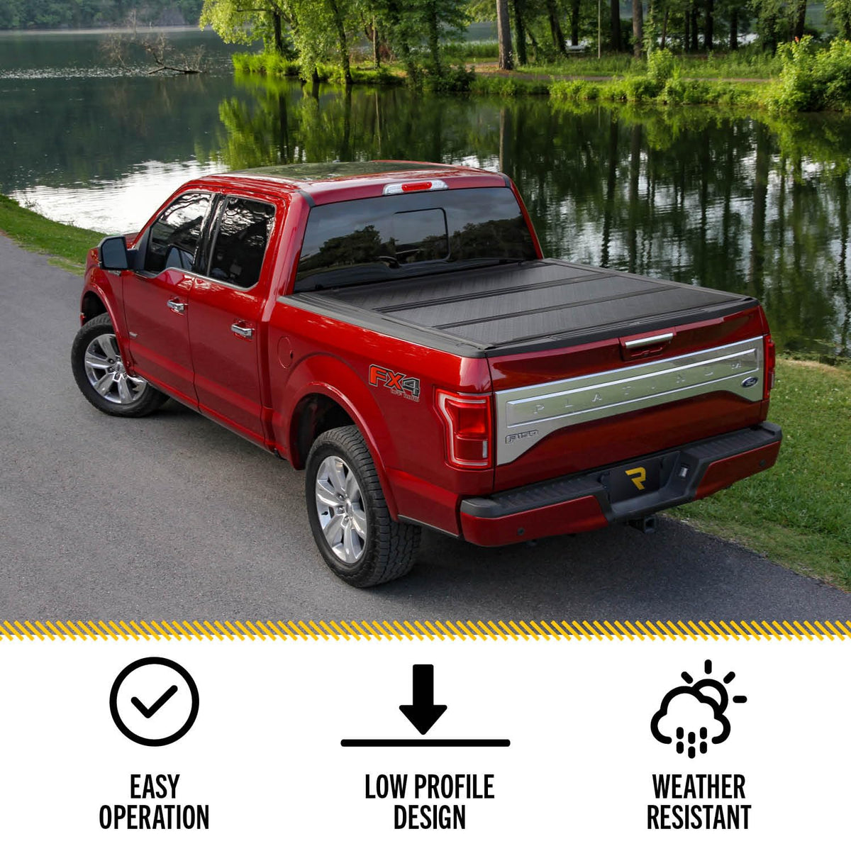 UNDERCOVER FX21022 RealTruck Undercover Flex Hard Folding Truck Bed Tonneau Cover | FX21022 | Fits 2019-2023 Ford Ranger 5' 1" Bed (61")