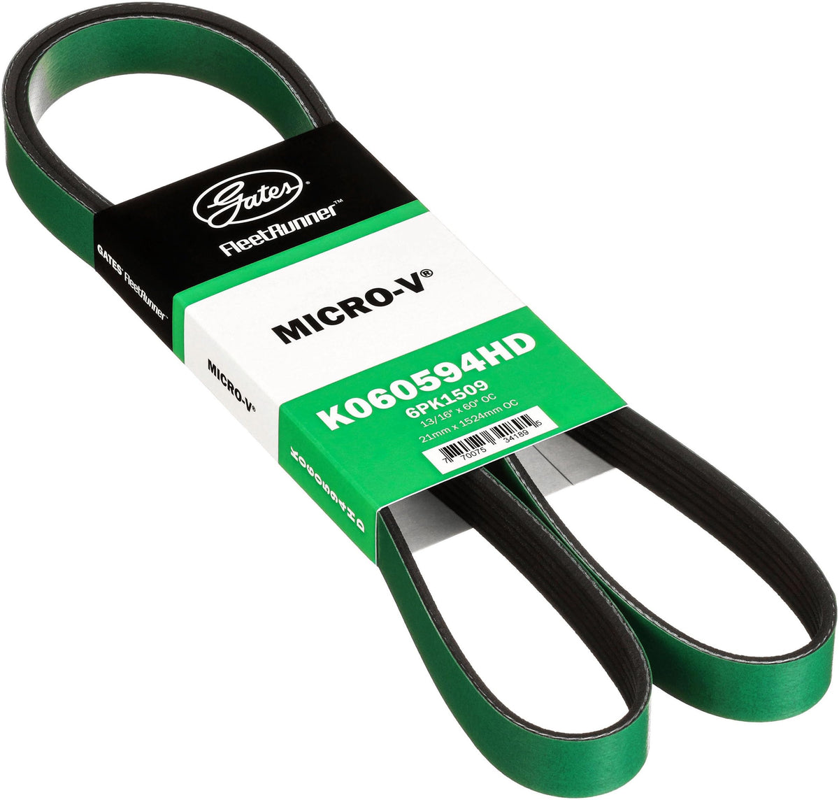 Gates K060594HD FleetRunner Micro-V Serpentine Drive Belt
