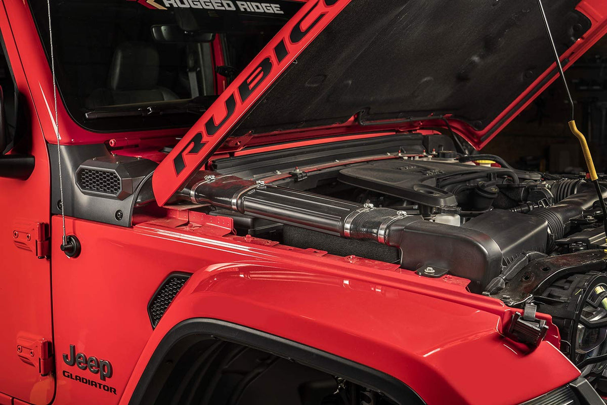 RUGGED RIDGE 17756.31 Rugged Ridge AmFib Low/High Mount Snorkel System - Fits 2018–Current Jeep Wrangler JL/JLU & 2020–Current Gladiator JT - Modular Functionality