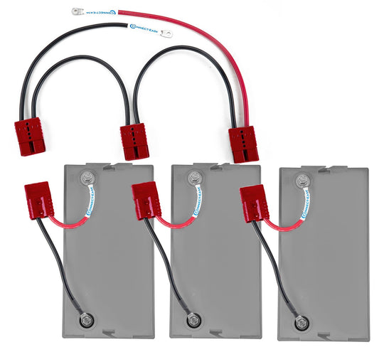 CONNECT EASE RCE36VHD Connect-Ease Heavy Duty 36V Series Connector Kit RCE36VHDK – 6-Gauge Marine-Grade Wire for High-Output Trolling Motors – Lithium Compatible – Quick Connect Wire Connectors – Batteries Not Included