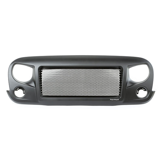 RUGGED RIDGE 12034.01 Rugged Ridge | Spartan Grille, Satin Black | 12034.01 | Fits 2007-2018 Jeep Wrangler JK