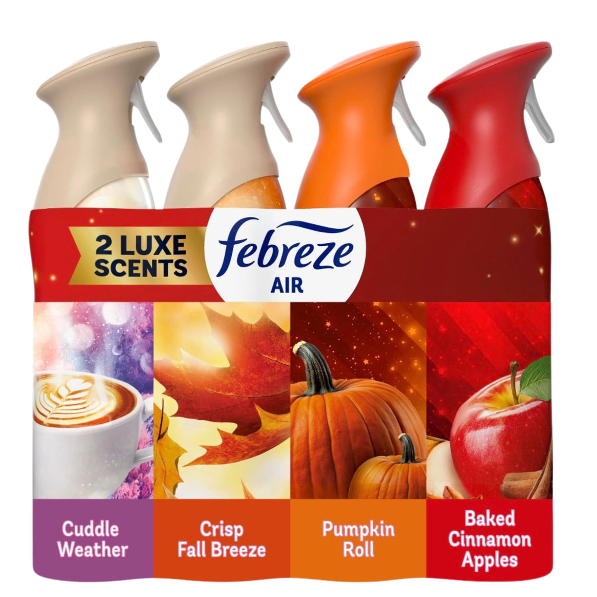 Febreze Febreze Air Mist Air Freshener, Fall Scents Variety, 8.8 oz, 4-Pack