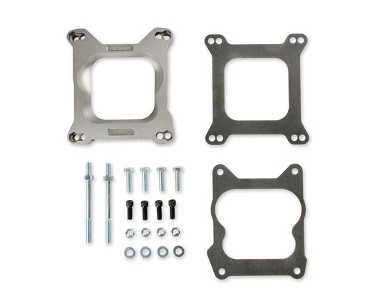 MR GASKET 1932 Mr. Gasket Carburetor Adapter Kit 4Bbl To 4Bbl, Silver