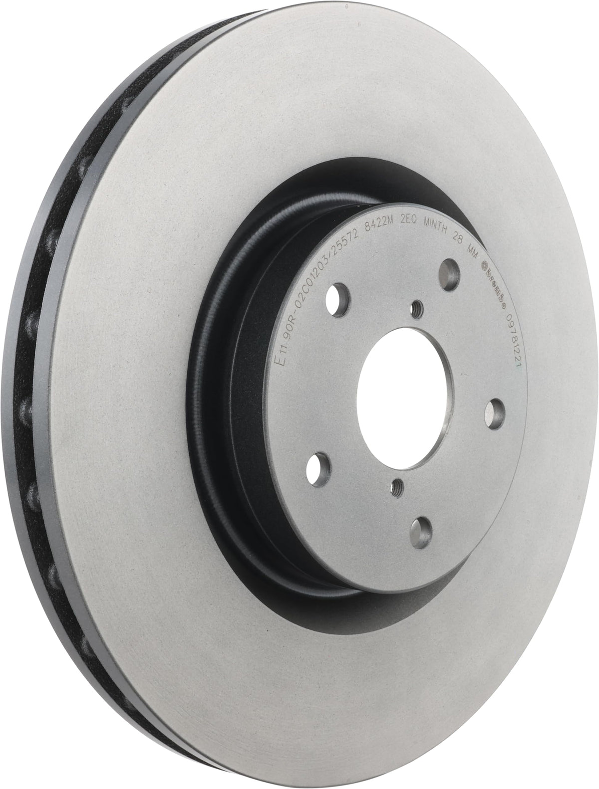 BREMBO 09781221C02 Brembo 09.7812.21 UV Coated Pillar Vented Front Brake Rotor SUBARU OE# 26300FE070
