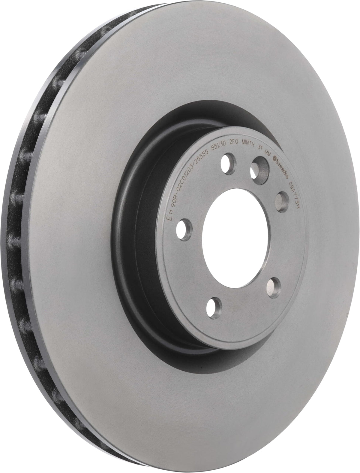 BREMBO 09A77311C02 Brembo 09.A773.11 UV Coated Pillar Vented Front Brake Rotor LAND ROVER/PIAGGIO OE# LR016176