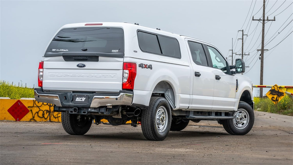 BORLA 141017BC Borla 17-22 Ford F-250/F-350 SD 6.2L V8 2+4WD (Non-Dually) 2.75in ATAK Catback Exhaust - Blk Chrome