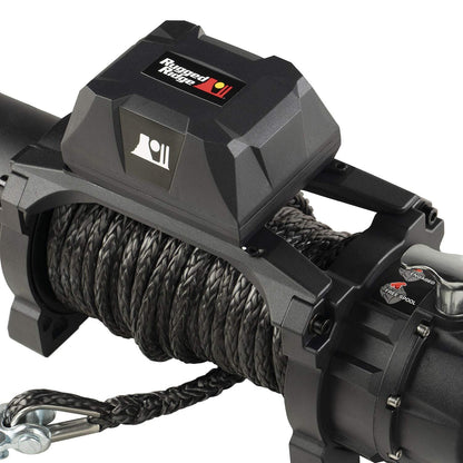 RUGGED RIDGE 15100.08 Rugged Ridge | Trekker Winch, 10,000 LBS, Synthetic Rope, IP68 Waterproof, Wireless | 15100.08