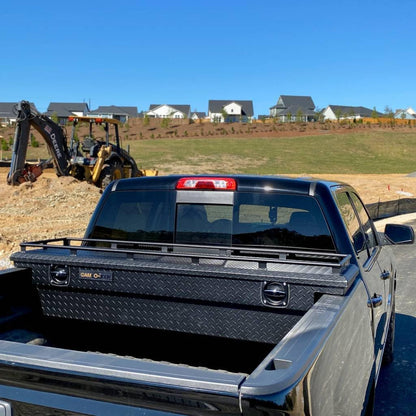 CAMLOCKER S71LP_MB CAMLOCKER S71LPMB 71 Inch Low Profile Crossover Tool Box, Heavy Duty Aluminum, Matte Black, Secure Storage For Pickup Trucks, Weather Tight Construction, with Sliding Tool Tray Organizer, Made in USA