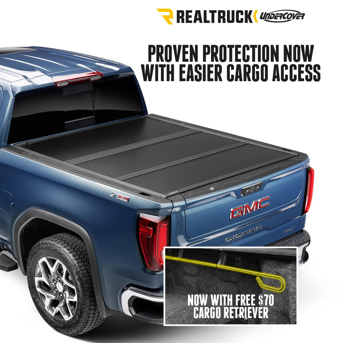 UNDERCOVER SL34004 RealTruck Undercover Select Hard Folding Truck Bed Tonneau Cover | SL24032 | Fits 2022-2025 Ford Maverick (w or w/o Utili-Track System) 4' 5" Bed (54")