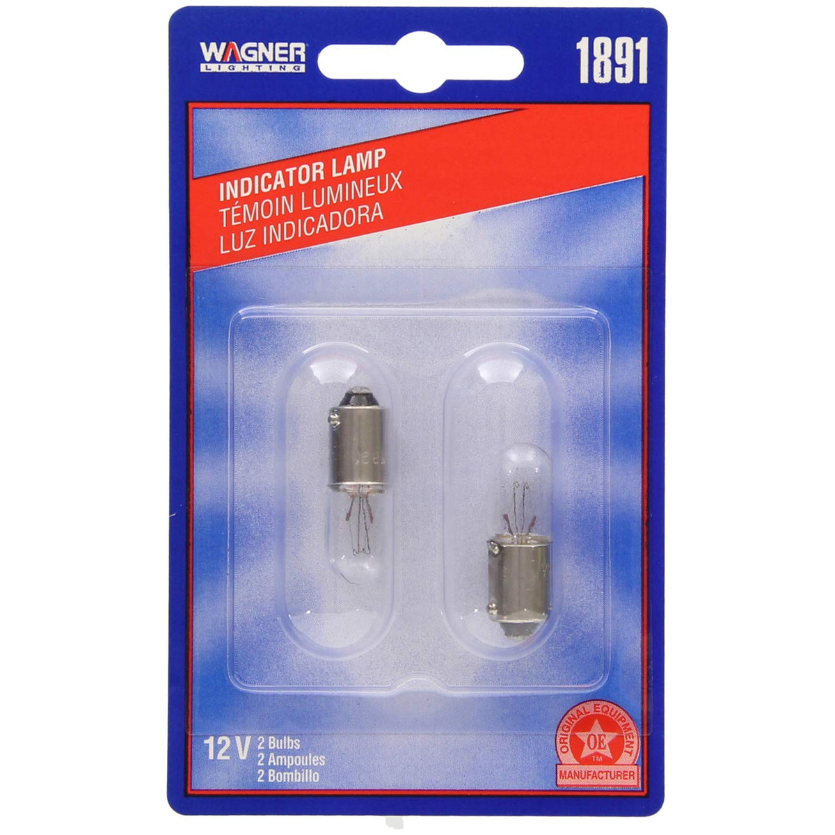 WAGNER BP1891 Wagner Lighting BP1891 Standard Multi-Purpose Light Bulb Card of 2