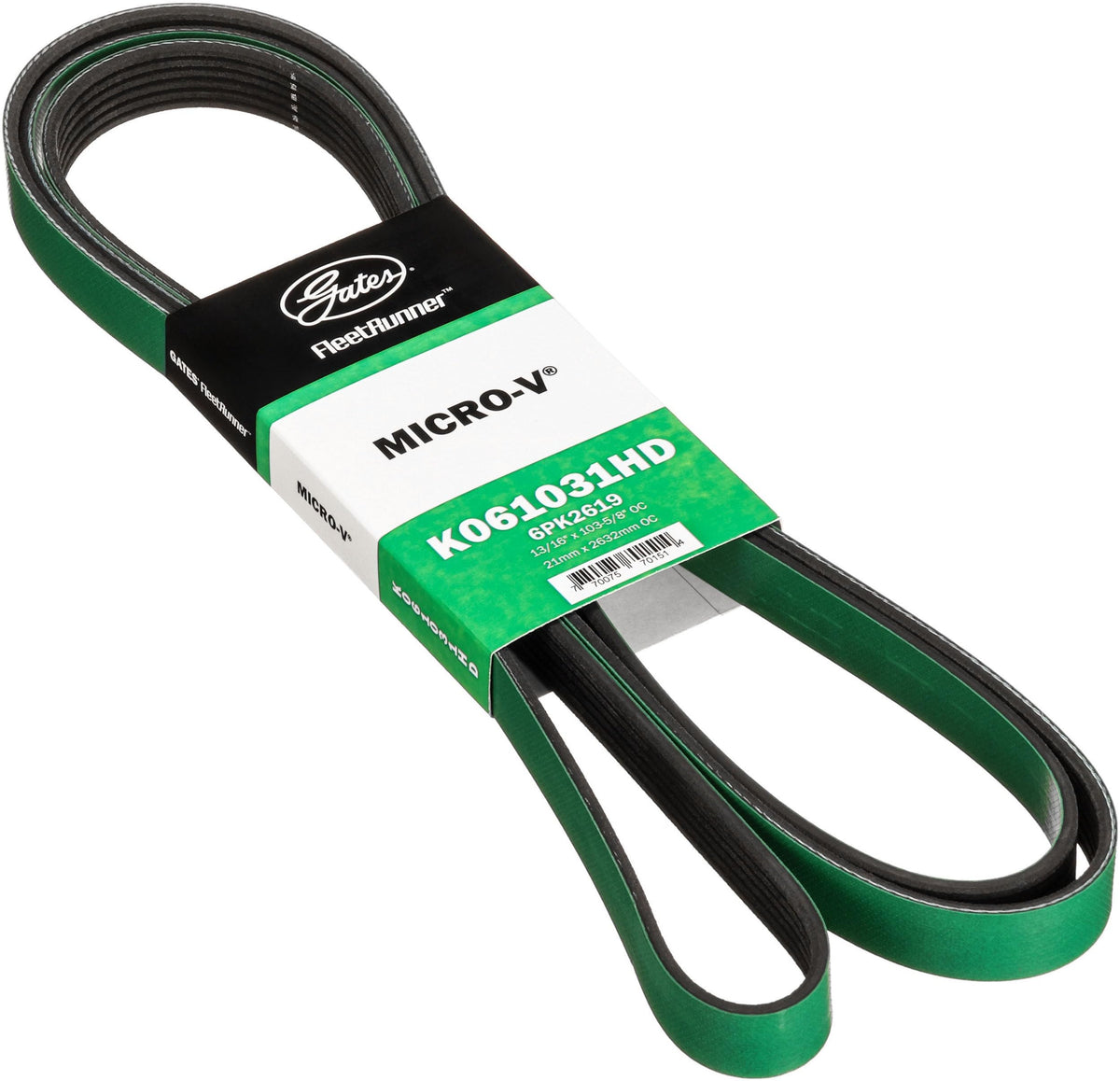 Gates K061031HD Genuine FleetRunner Micro-V Serpentine Drive