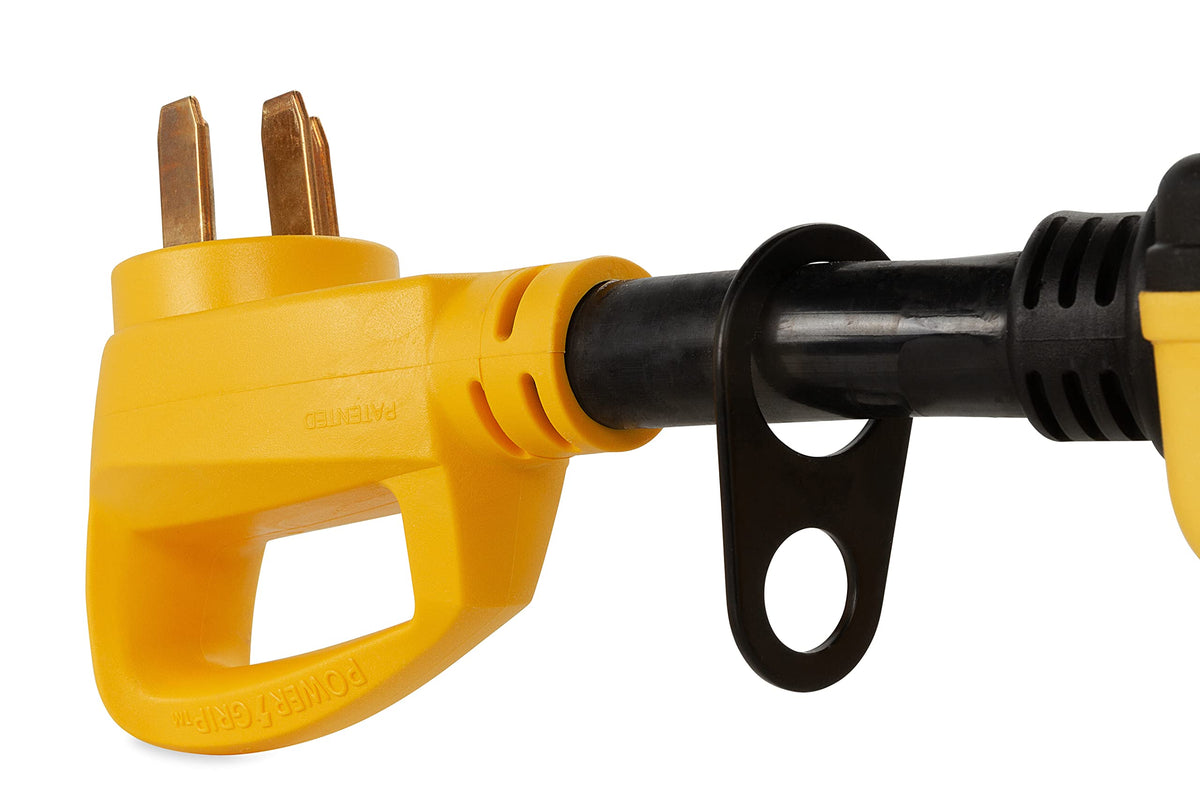 CAMCO 55306 Camco Power Grip RV 50-Amp Voltage & Surge Protector - Features Integrated Surge Protection of Up to 4,200 Joules & Diagnostic LEDs Indicate Wiring Faults (55306)