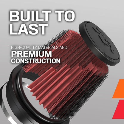 K&N FILTER RC-4780 K&N High-Flow Original Lifetime Universal Clamp-On Air Filter: Performance, Premium, Washable: Flange Diameter: 4 In, Filter Height: 9.5 In, Flange Length: 1.6875 In, Shape: Round Tapered, RC-4780
