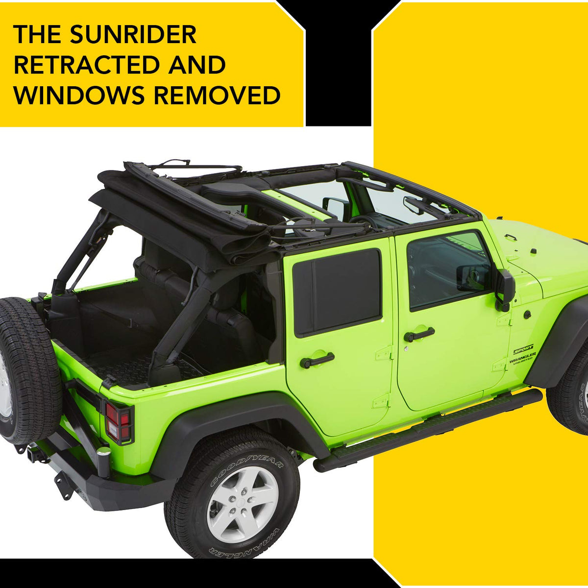 BESTOP 54923-17 Bestop Trektop Glide 5492317 for Jeep Wrangler JK 4-Door 2007-2018