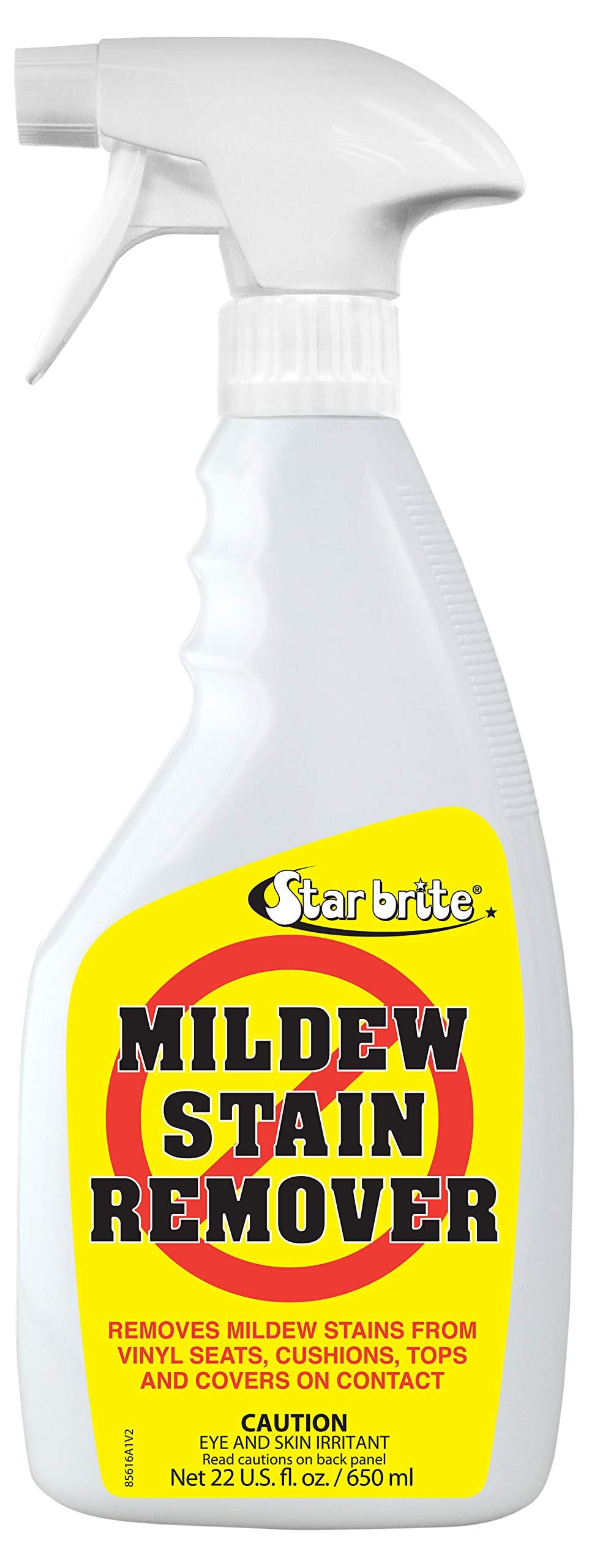 STAR BRITE 085616P STAR BRITE Professional-Grade Mildew & Mold Stain Remover + Cleaner - Instant Contact Stain Removal, Ideal for Marine & Outdoor Upholstery
