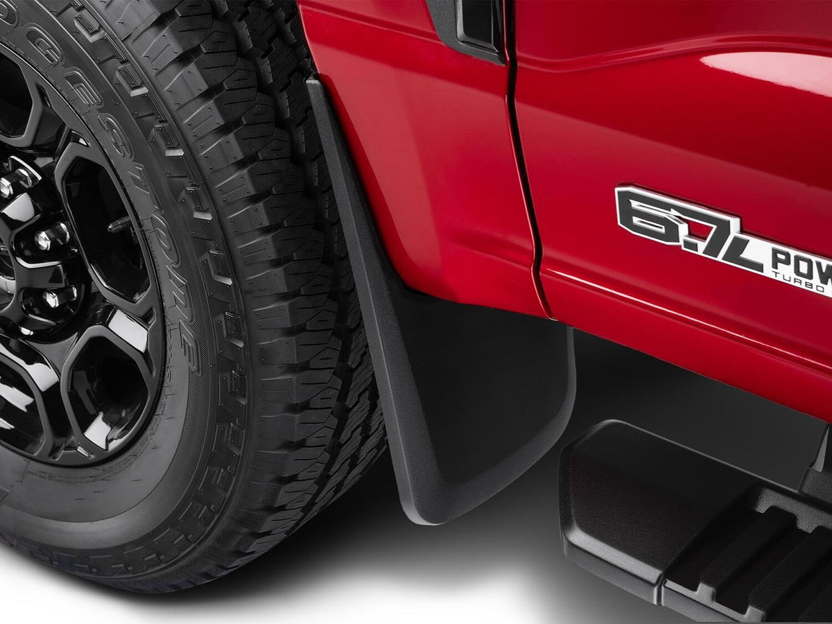 Husky Liners 58466 Husky Liners Custom Mud Guards – Fits 2017-2026 Ford F-250 & F-350 w/Single Rear Wheels & w/o OEM Fender Flares – Rear Set, 2-pc Black - 58466