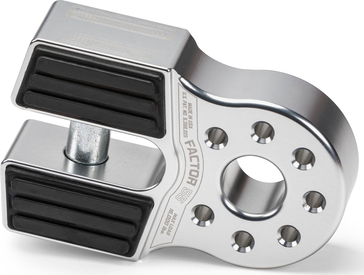 FACTOR 55 00050-05 Factor 55 Flatlink Shackle Mount Winch, Designed for use Steel or Synthetic Ropes up to 6,000 lbs - Silver