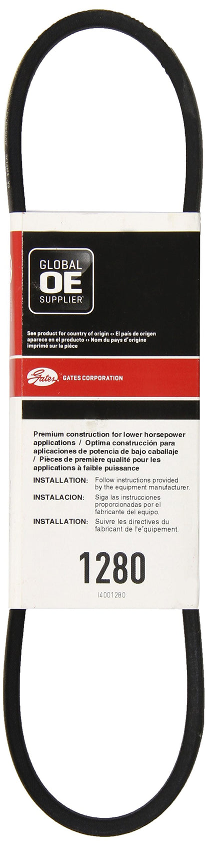 Gates 1280 Truflex FHP Low Horse-Power V-Belt