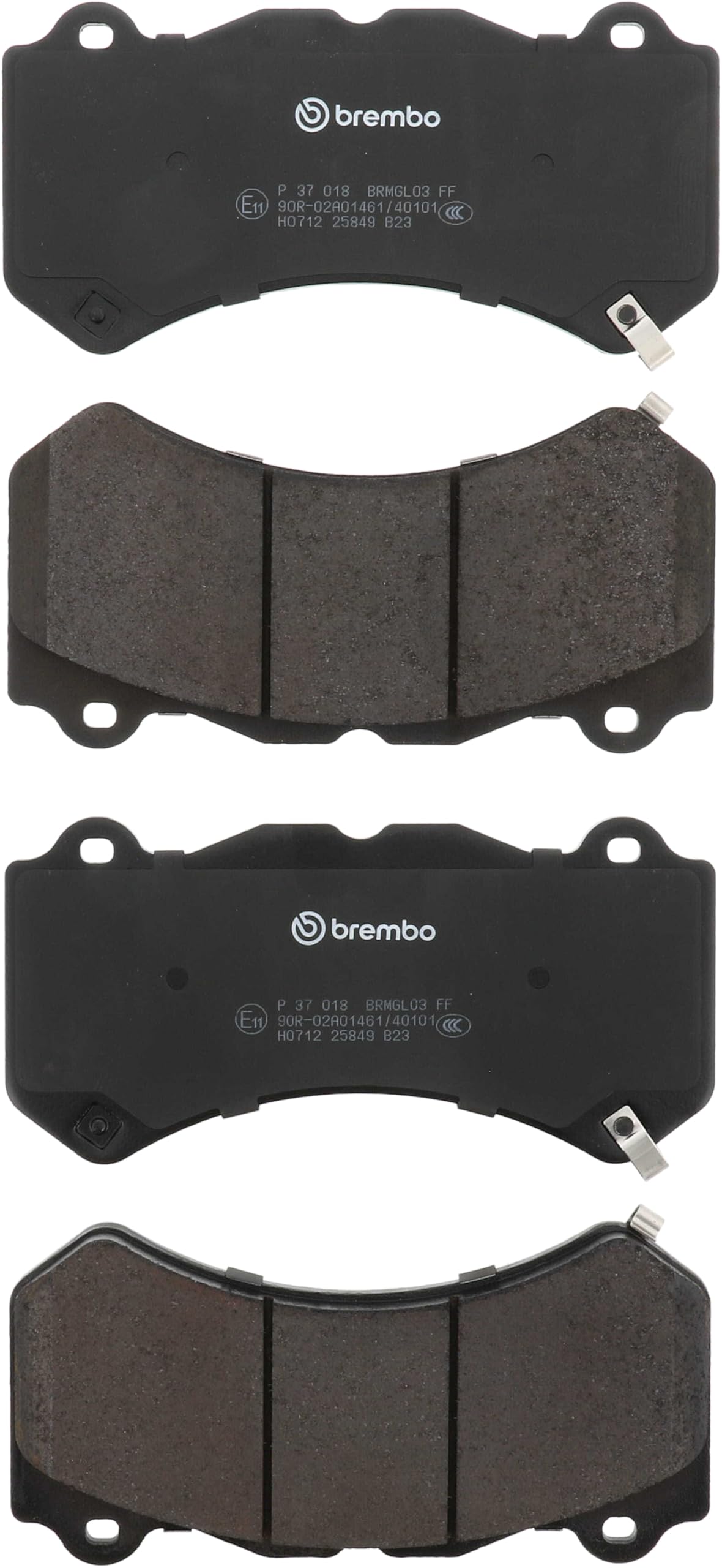 BREMBO P37018 Brembo P37018 Low-Met Alloy Steel Front Disc Brake Pad Set CADILLAC/CHEVROLET/DODGE/JEEP/NISSAN OE# 00K68144427AB