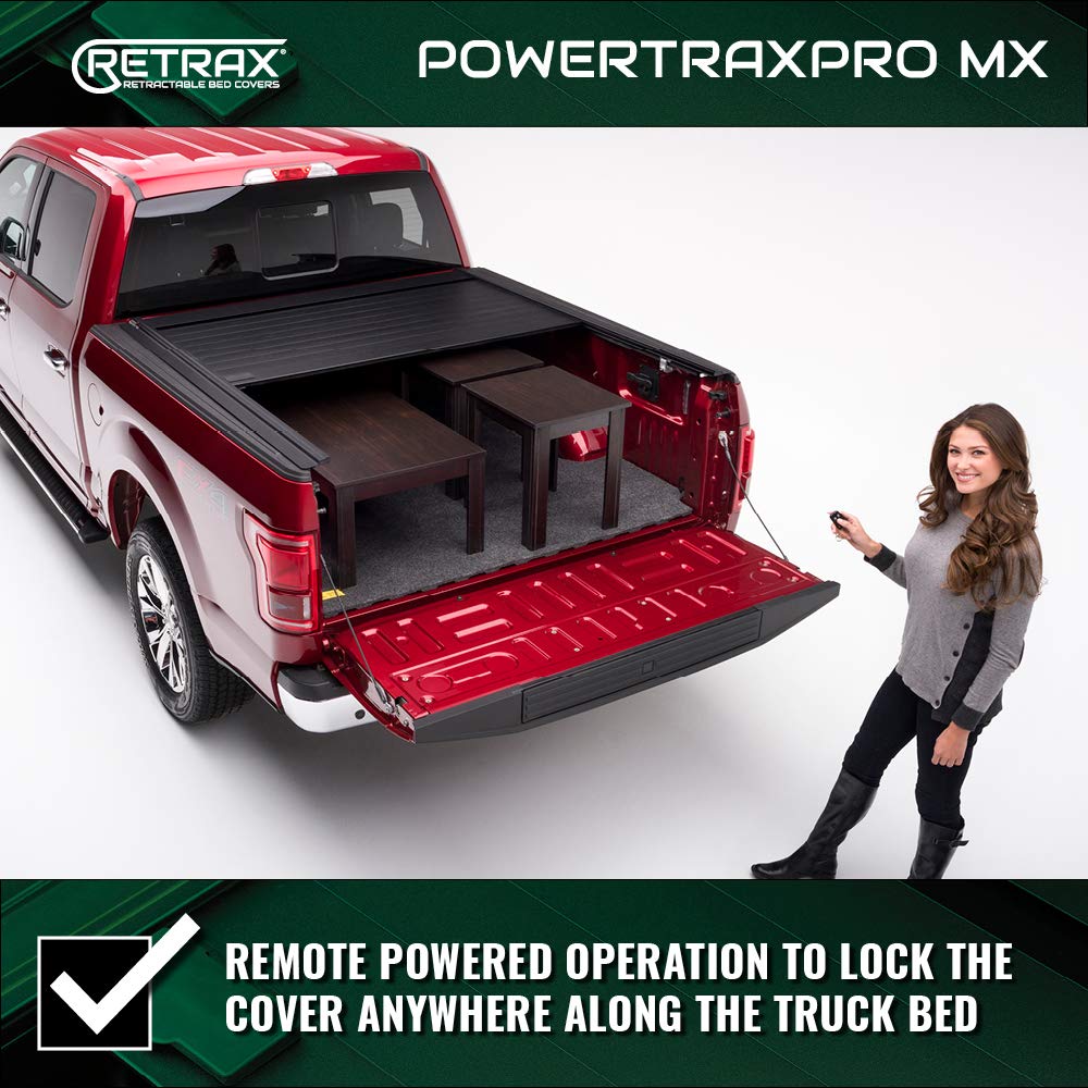 RealTruck 90455 RealTruck Retrax PowertraxPRO MX Retractable Truck Bed Tonneau Cover – 90455 – Fits 2023 - 2025 Chevy/GMC Colorado/Canyon 5' Bed (58.9")