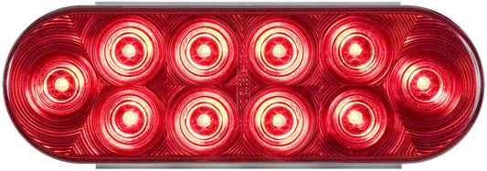OPTRONICS STL72RMBP Optronics STL72RMBP 6' OVAL 10 LED TAIL;MALE WTHER PLUG