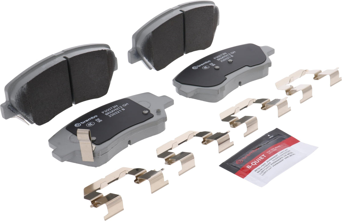 BREMBO P30073N Brembo P30073N Premium Ceramic Front Disc Brake Pad Set HYUNDAI/KIA OE# 581012VA50