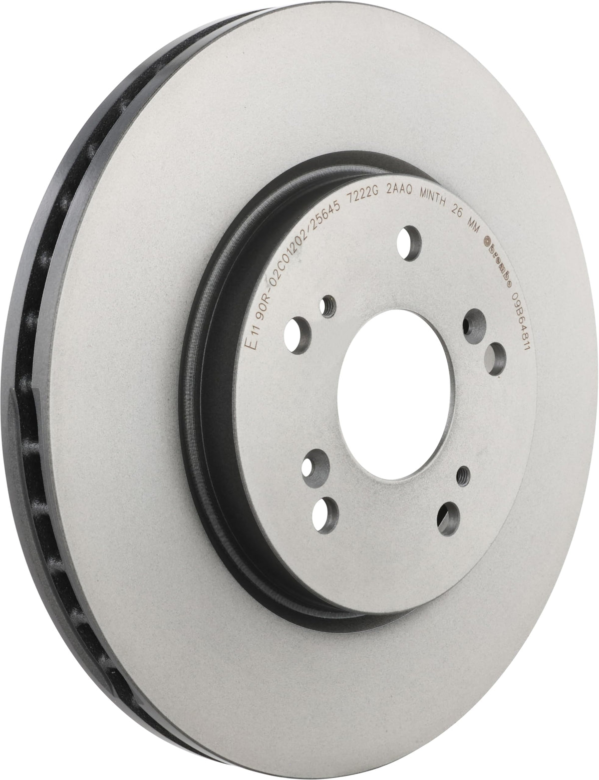 BREMBO 09B64811C02 Brembo 09.B648.11 UV Coated vented Front Brake Rotor Honda OE# 45251SWE000