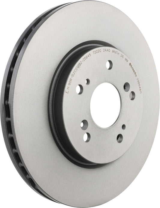 BREMBO 09B64811C02 Brembo 09.B648.11 UV Coated vented Front Brake Rotor Honda OE# 45251SWE000