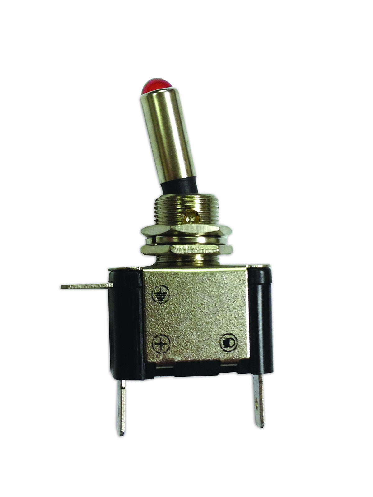 WIRTHCO 20520 Battery Doctor by WirthCo Heavy-Duty LED Illuminated Toggle Switch, On/Off, 25 Amp at 12 Volt, Amber LED, 1/2 Inch Mounting Hole, Metal Housing (20520)