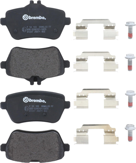 BREMBO P50103 Brembo P50103 Low-Met Rear Disc Brake Pad Set MERCEDES-BENZ OE# 0064207220