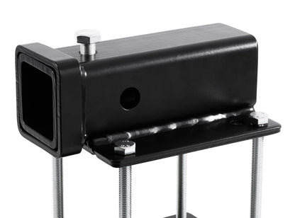 CAMCO 48473 Camco Eaz-Lift Camper/RV Bumper Hitch - Ideal for Bikes, Cargo Racks & More - Clamps onto 4” Square RV Bumpers - No Drilling Required for Install - Crafted of Heavy Duty Powder-Coated Steel (48473)