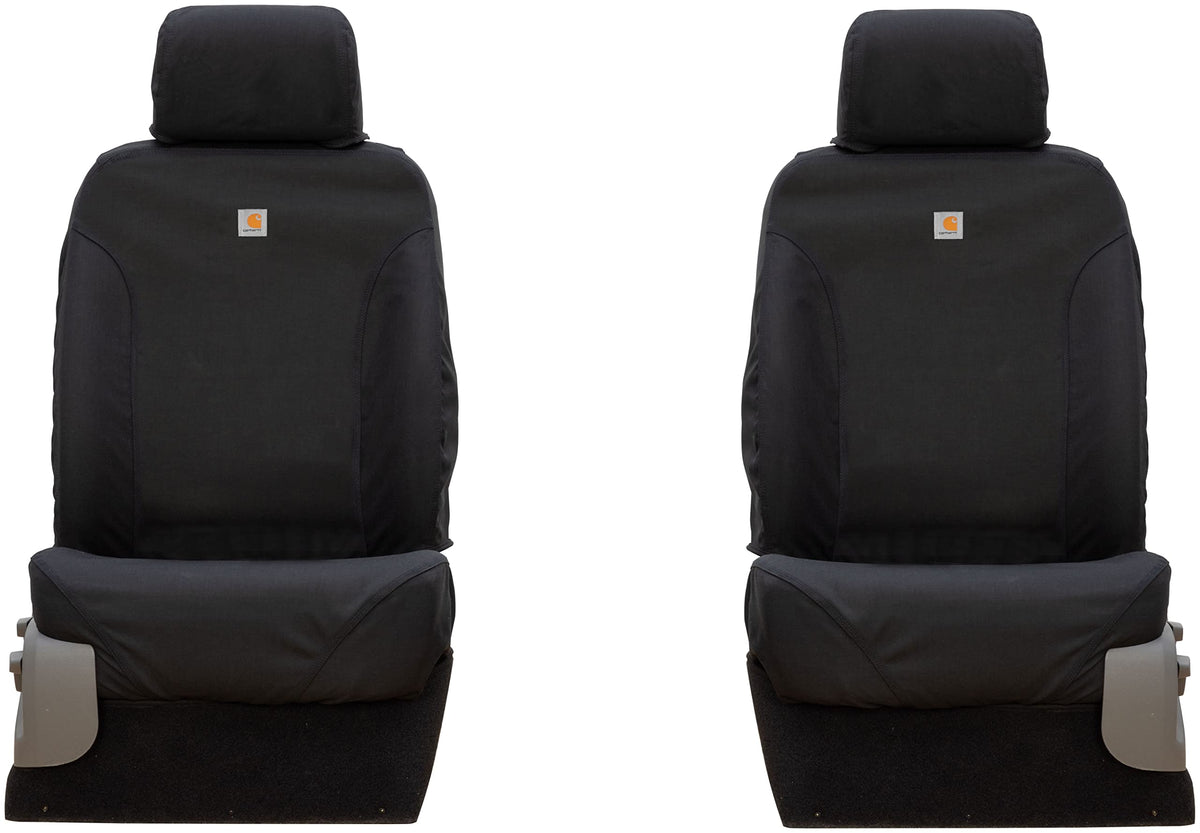 Covercraft SSC2517COBK Covercraft Carhartt Super Dux SeatSaver Custom Seat Covers – SSC2517COBK – 1st Row Bucket Seats – Compatible with Select Chevrolet Silverado/GMC Sierra 1500/2500/3500 Models – Black
