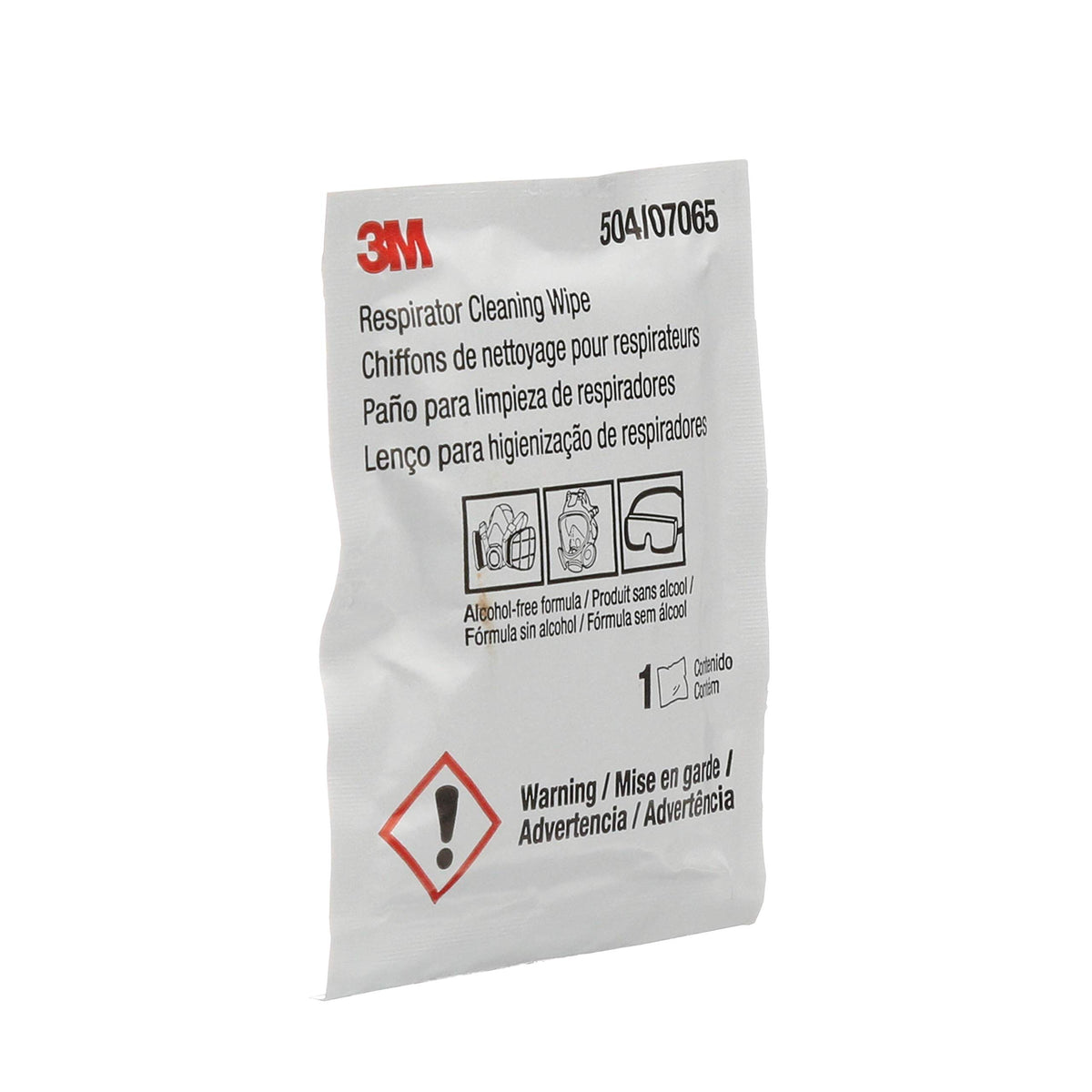 51131-07065 3M Respirator Cleaning Wipes,Alcohol-free respirator cleaning wipe - 1 Each
