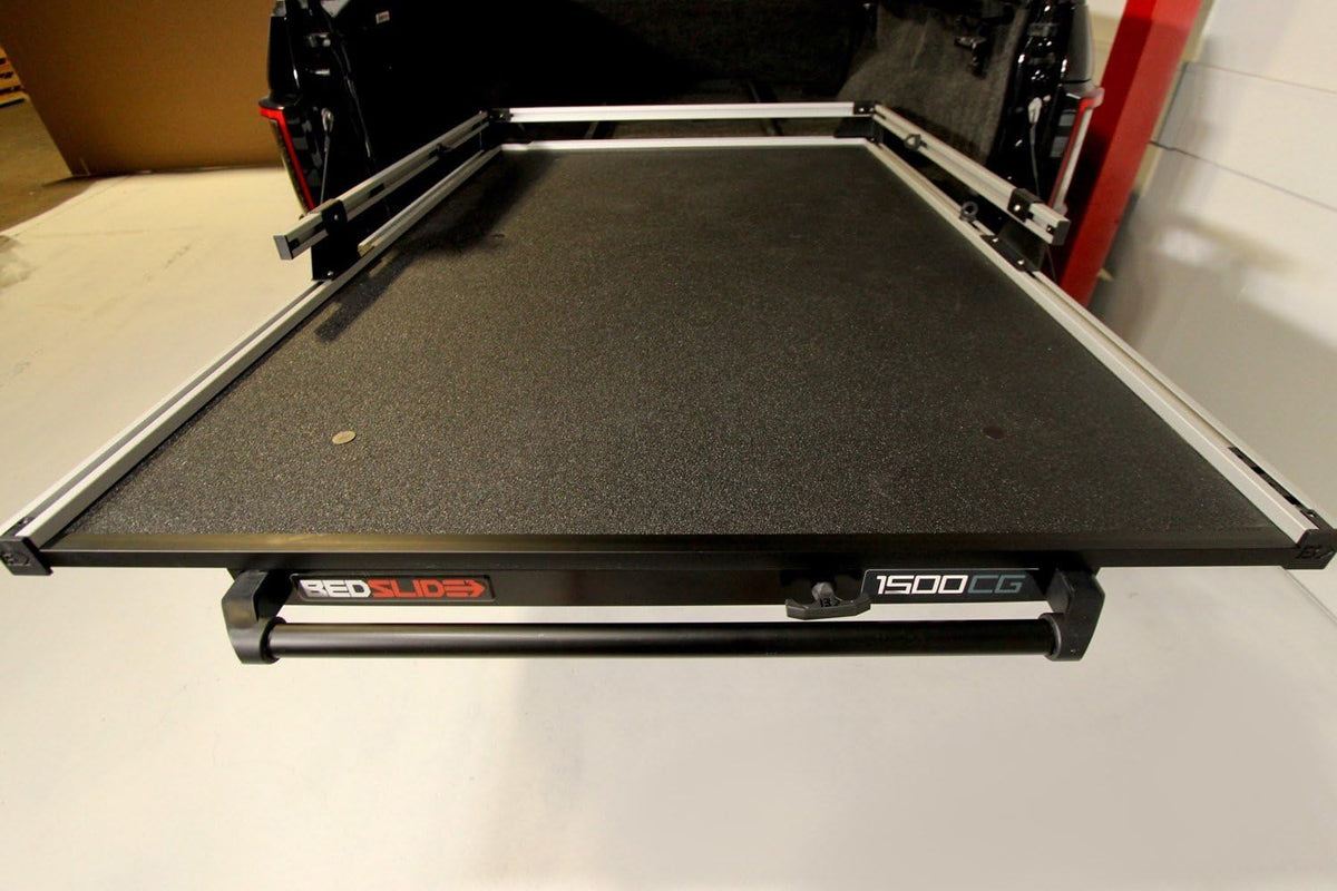 Bedslide 15-6848-CG Bedslide 1500 Contractor Sliding Truck Bed Organizer, 65 x 48-Inch, Capacity 1500 lbs., Truck Bed Storage Tray, Black