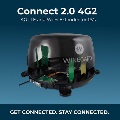 WINEGARD WF2-435 Winegard 434719 Connect 2.0 4G2 (WF2-435) 4G LTE and Wi-Fi Extender for RVs