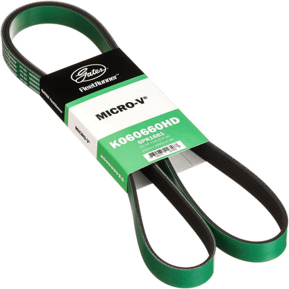 Gates K060660HD FleetRunner Micro-V Serpentine Drive Belt