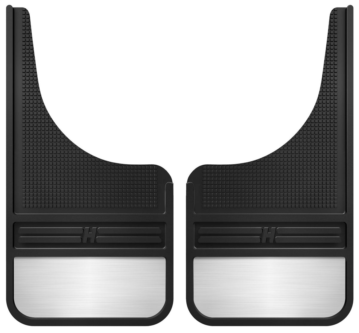 Husky Liners 55001 Husky Liners Universal Muddog Mud Flaps – Rubber Front Mud Flaps - 12" w/Weight - Black – 55001