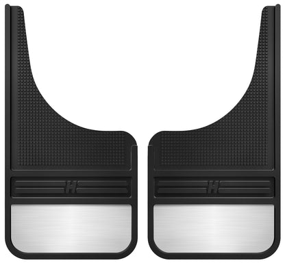 Husky Liners 55001 Husky Liners Universal Muddog Mud Flaps – Rubber Front Mud Flaps - 12" w/Weight - Black – 55001
