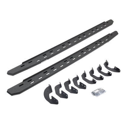 GO RHINO 69641687ST Go Rhino RB30 Slim Running Boards & Brackets | Galvanized Steel, Protective Bedliner Coating | 69641687ST | Fits 2007-2021 Toyota Tundra Crew Max Pickup